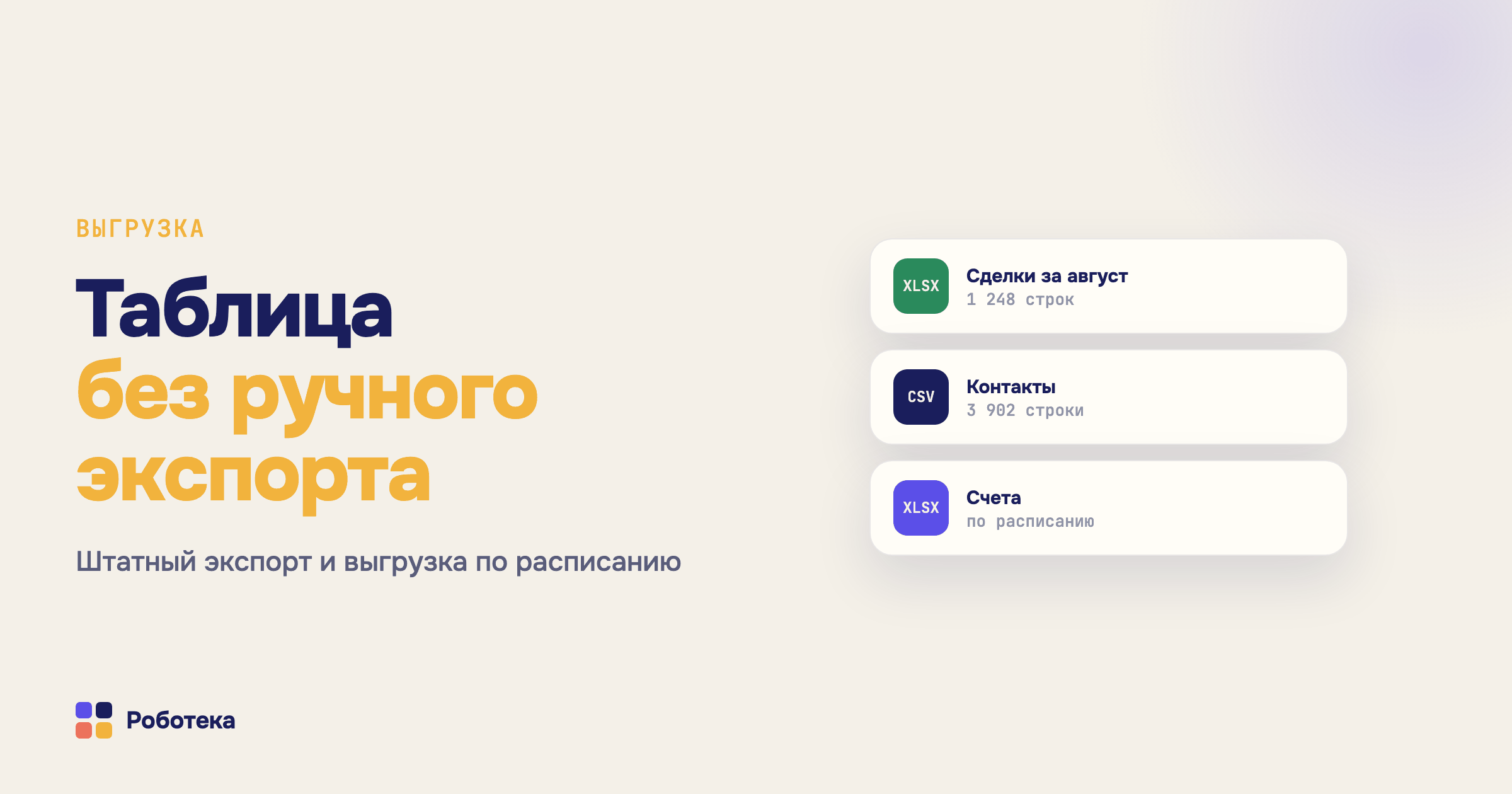 Выгрузка данных из Битрикс24 в Excel: штатный экспорт и автоматическая выгрузка